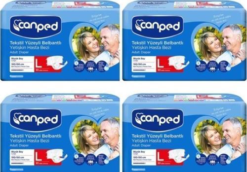 Belbantlı Tekstil Yüzeyli Hasta Bezi Büyük Boy Large 120 li