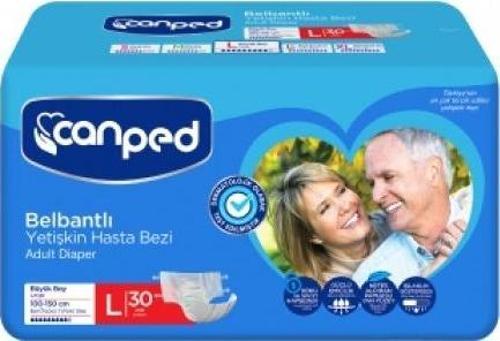 Belbantlı Tekstil Yüzeyli Hasta Bezi Büyük Boy Large 30 luu