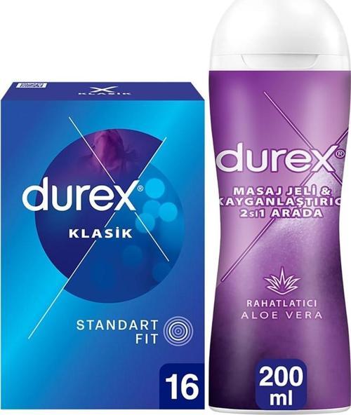 Klasik 16 lı ve Aloe Vera Kayganlaştırıcı Masaj Jeli 200 ml