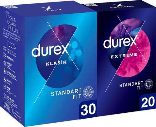 Klasik Kondom 30 lu ve Extreme Prezervatif 20 li