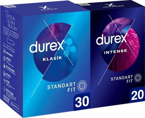 Klasik Kondom 30 lu ve Intense Uyarıcı Prezervatif 20 li