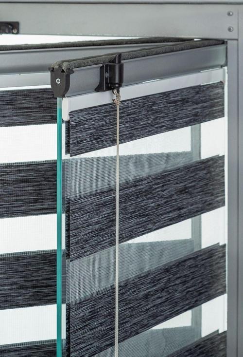 Antrasit Yapıştırmalı Cam Balkon Perdesi