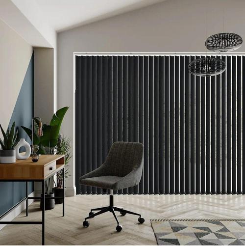 Dikey Kumaş Perde, Dikey Jaluzi Kumaş Perde, Siyah