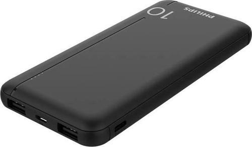 Phılıps Dlp1810cb 10.000 Mah Powerbank 2xusb-a 2.1a Usb-c Çıkış Siyah