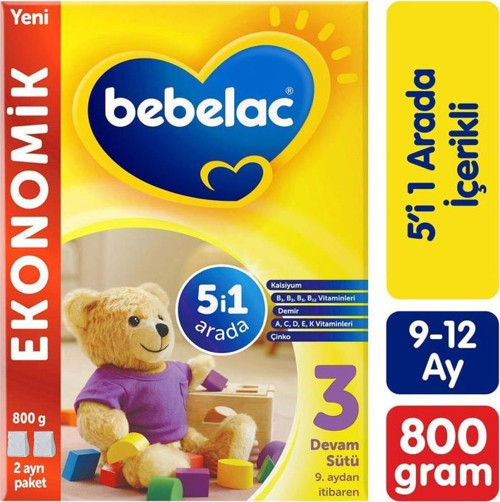 Bebek Devam Sütü No3 800 Gr