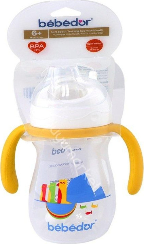 Yumuşak Uçlu Kulplu Alıştırma Bardağı 270Ml 7503