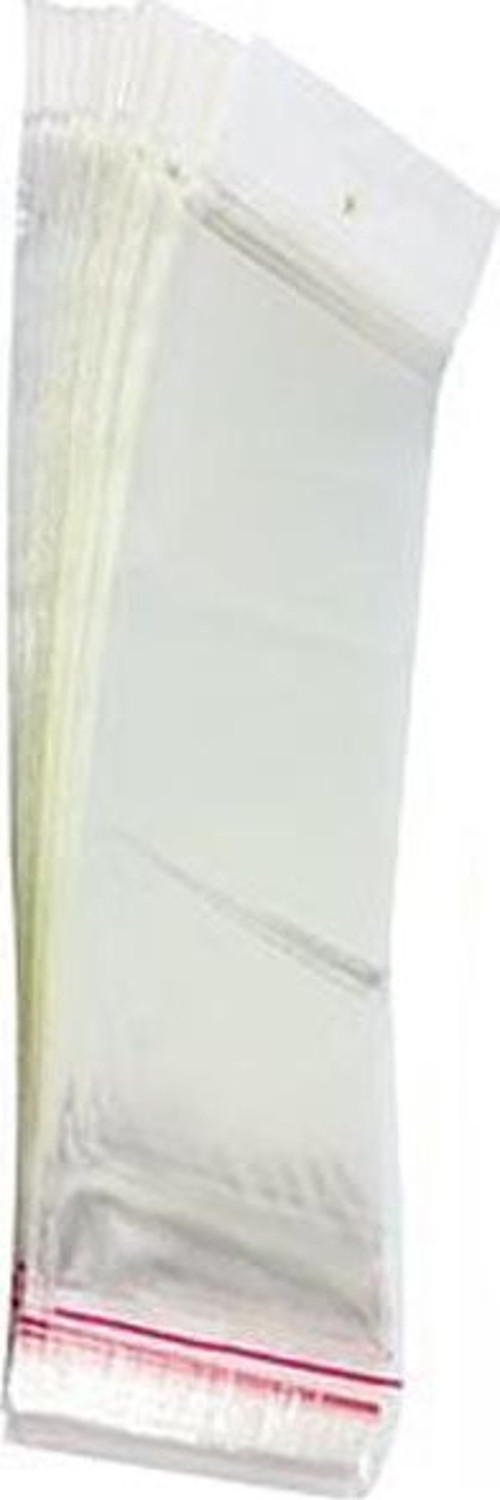Kumanda Poşeti Askılı Şeffaf (100 Adet) 25 Cm X 8 Cm (4741)