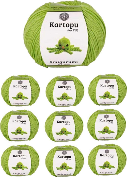 10 Adet Amigurumi El Örgü İpi 50Gr 404