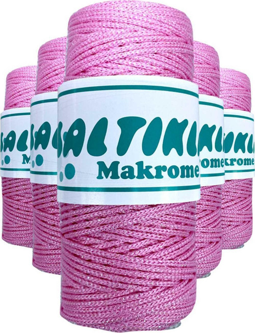 5 Adet Polyester Simli Makrome İpi Ss-1545