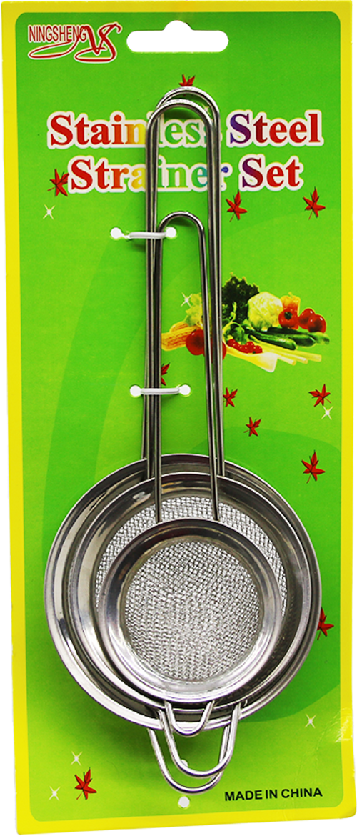 3 Parça Çay Süzgeç Metal (4741)