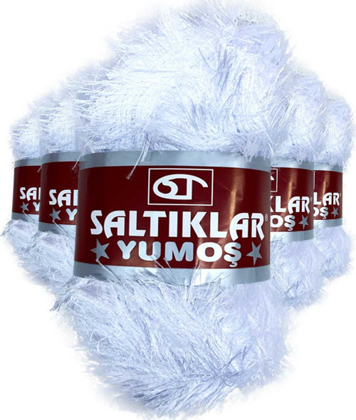 5 Adet Yumoş Sakallı El Örgü Ipi Yünü Optik