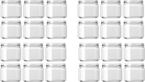 300 Cc Cam Magnolia Kavanozu Kapaklı 24 adet