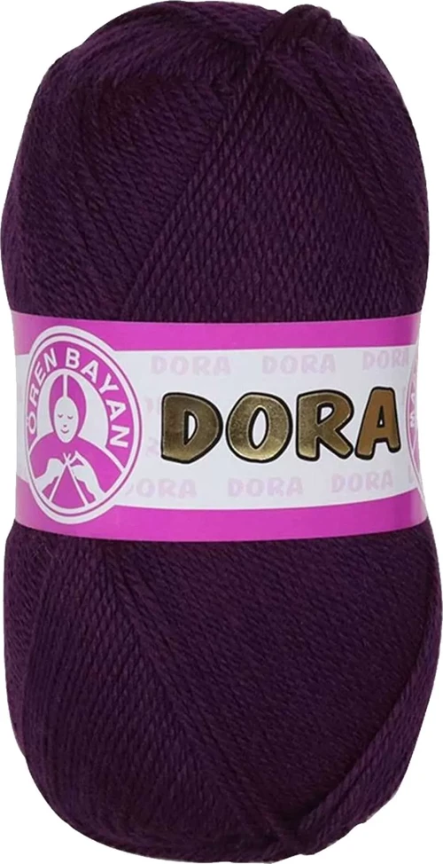 1 Adet Dora El Örgü İpi Yünü 100 Gr 061 Mürdüm