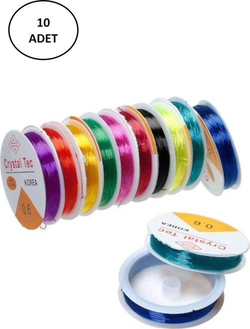 Misyon Lastikli Misine İpi 0.6 Mm 10 Adet