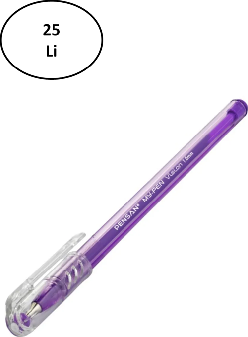 My-Pen Tükenmez Kalem 1 Mm Mor 25'Li