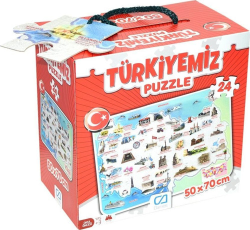 5079 Ca Games, Türkiyemiz / 24 Parça Puzzle / +3 Yaş