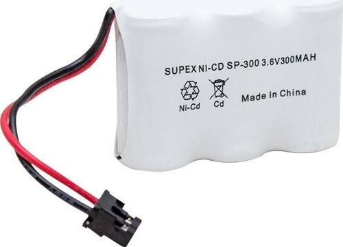 Supex Nı-Cd 3Lü Kısa Açık 3.6V 300 Mah Telsiz Telefon Pili (Sp-300) (4741)