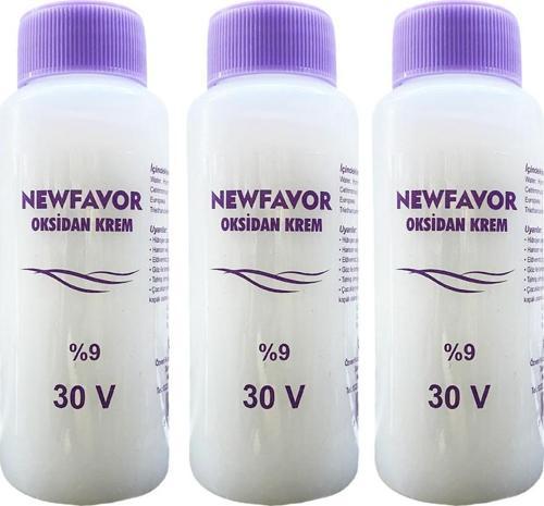3 Adet Oksidan Krem Saç Boya Sıvısı 9'Luk 30 Volüme 60 Ml