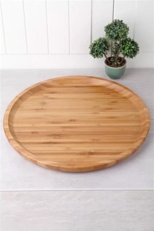 Bambu Sunum Tabağı 30 Cm Royaleks-Yuv3030