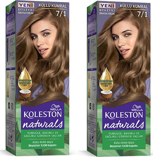 Naturals Saç Boyası Küllü Kumral 7/1 2X Paket
