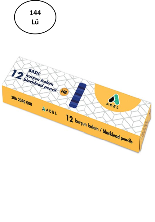 Adel Basic Köşeli Daldırma Kurşun Kalem Hb 144'Lü