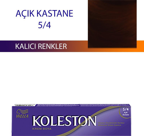 Single Tüp Boya Saç Boyası Açık Kestane 5/4