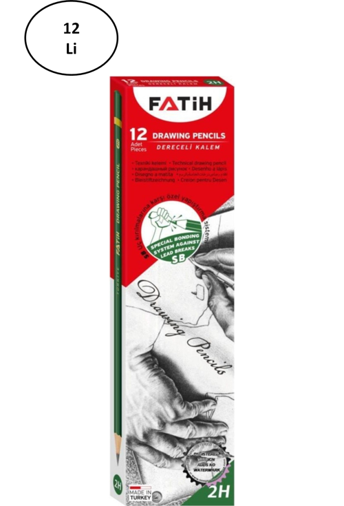 Dereceli Kurşun Kalem 2H Fa15010Kl2H 12 Li
