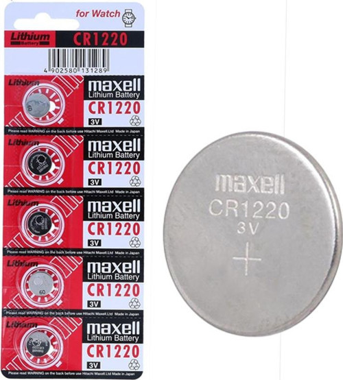 Maxell Cr1220 3V Lityum Para Pil 5Li Paket (4741)