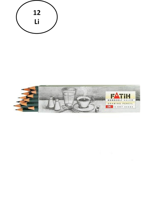 Kurşun Kalem Dereceli B - 12'Li Paket