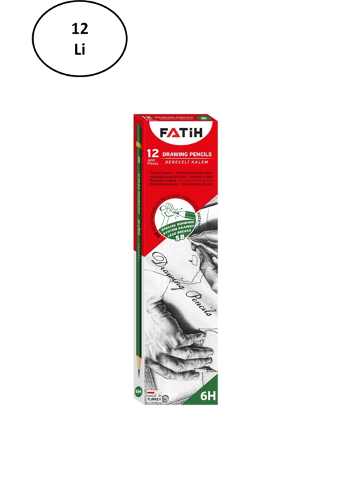 12 Adet Fatih 6H Dereceli Kalem