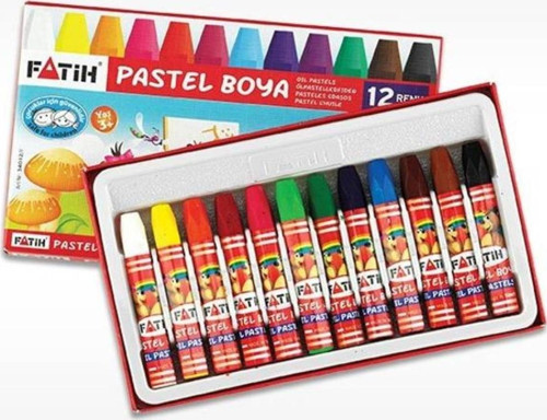 Pastel Boya 12 Renk King Size Yeni