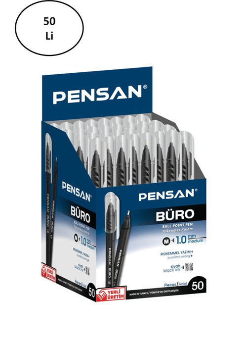 Tükenmez Kalem 2270 Büro Tipi 1 Mm Siyah 50'Li