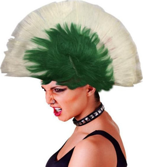 Mohican Mohawk Punk Peruk - 70 Li 80 Li Yıllar Peruk Model 10