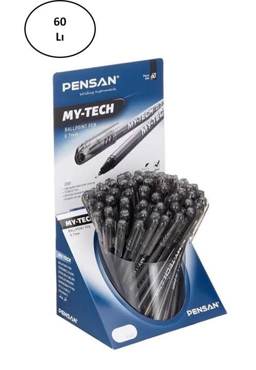 My Tech 1 Mm Tükenmez Kalem 60 Lı 2250