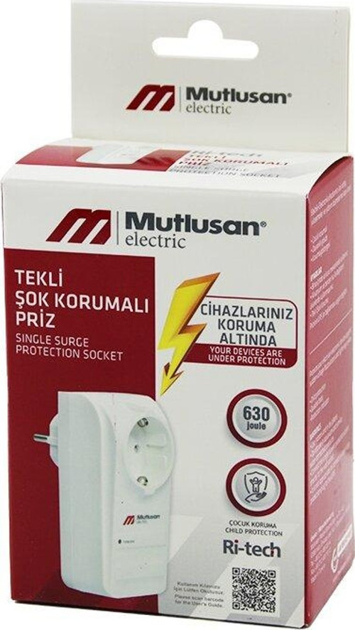 Tekli Şok Korumalı Priz Golyat Ri-Tech-001 (4741)