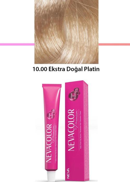 Premium 10.00 Ekstra Doğal Platin - Kalıcı Krem Saç Boyası 50 G Tüp