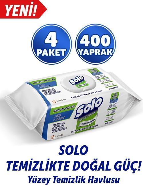 Yüzey Temizleyici Havlu Okaliptus Cam Esintisi 100'lü 4 Adet