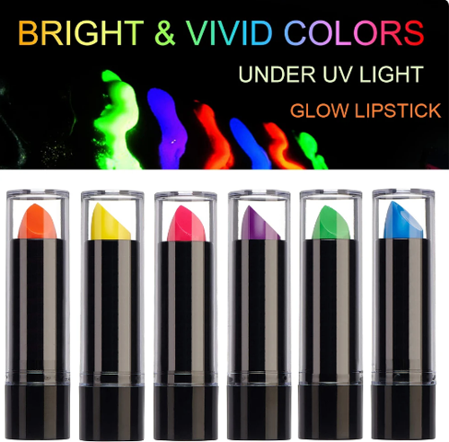 Karanlıkta Parlayan Yanan Uv Neon Ruj Yüz Boyama 6 Adet 6 Renk (4741)
