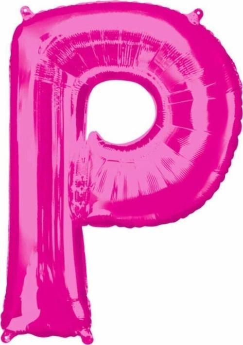 1 Metre Pembe P Harfi Folyo Harf Balon Pembe Folyo Balon Harf Balon Uygun Folyo Özel