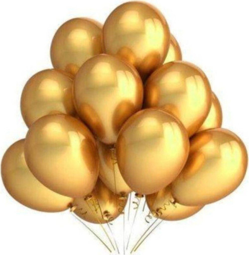 10 Adet Metalik Sedefli Balon