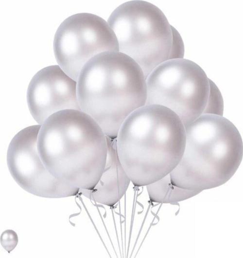 Global 20 Ad Gri Beyaz Karışık Balon