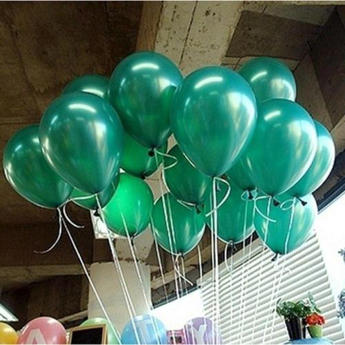 12 Inç Metalik Koyu Yeşil Balon 10'Lu