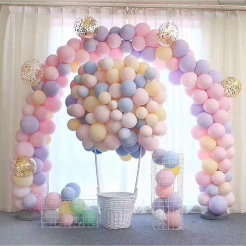 As Baloon Makaron Balon - 50 Adet Karışık Soft Renk Pastel Balon