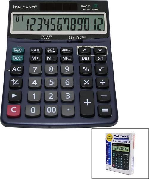 12 Haneli Hesap Makinesi 100 İşlem Geri Saydırma (4741)