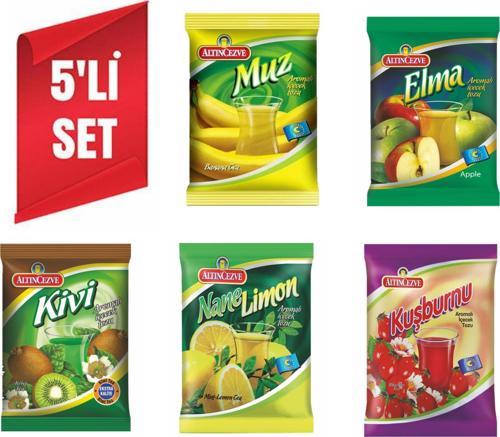 (Muz-Elma-Kivi-Nane Limon-Kuşburnu) Oralet 250 Gr x 5 Adet