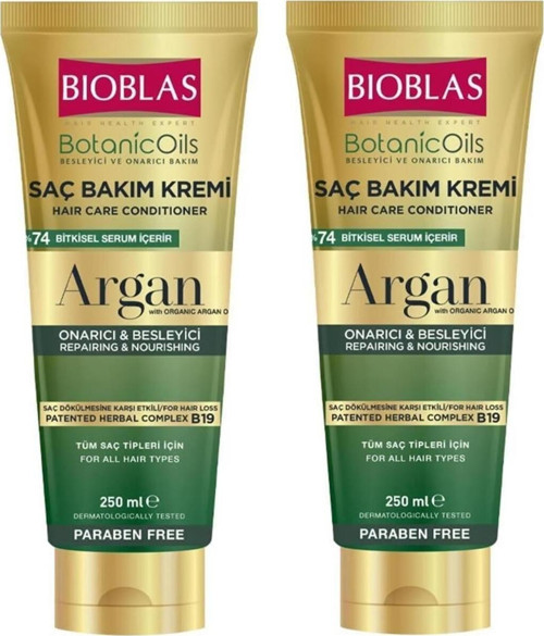 Botanic Oils Argan Yağlı Saç Bakım Kremi 250 Ml 2 Adet