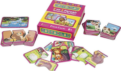 1185 Dıytoy Flash Cards - Hayvanlar / + 2 Yaş