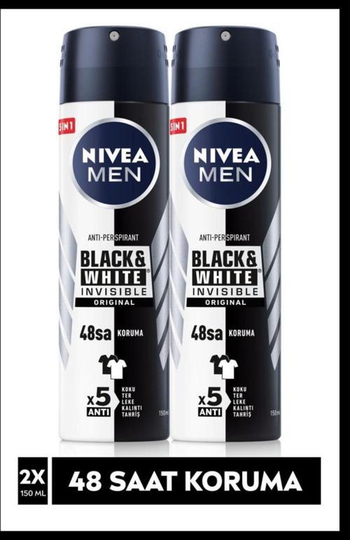 Invisible Black&white Original Power Erkek Deodorant Sprey 150 ml X 2