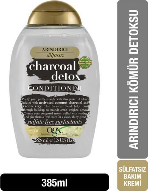 Organix Charcoal Detox Sülfatsız Saç Bakım Kremi 385 Ml