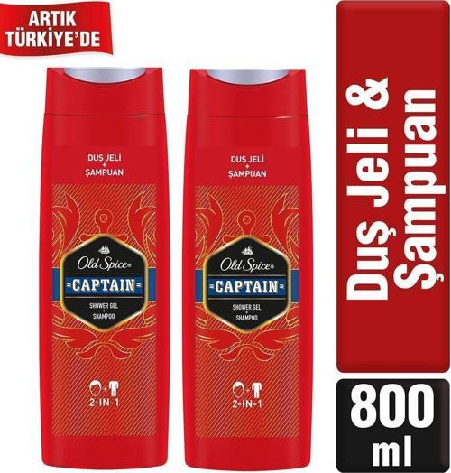 Duş Jeli & Şampuan 400 Ml Captain X 2